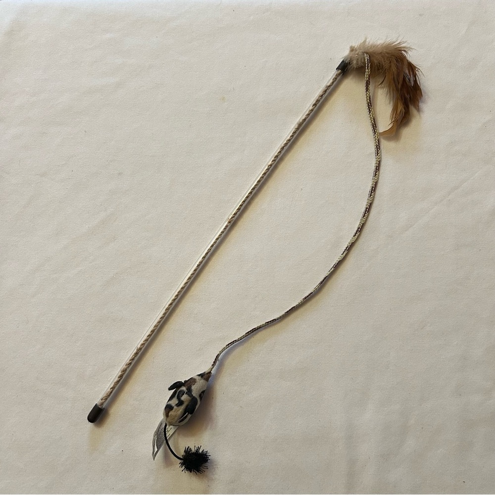 🐕‍🦺3 for $20 - Feathered Cat Toy Wand